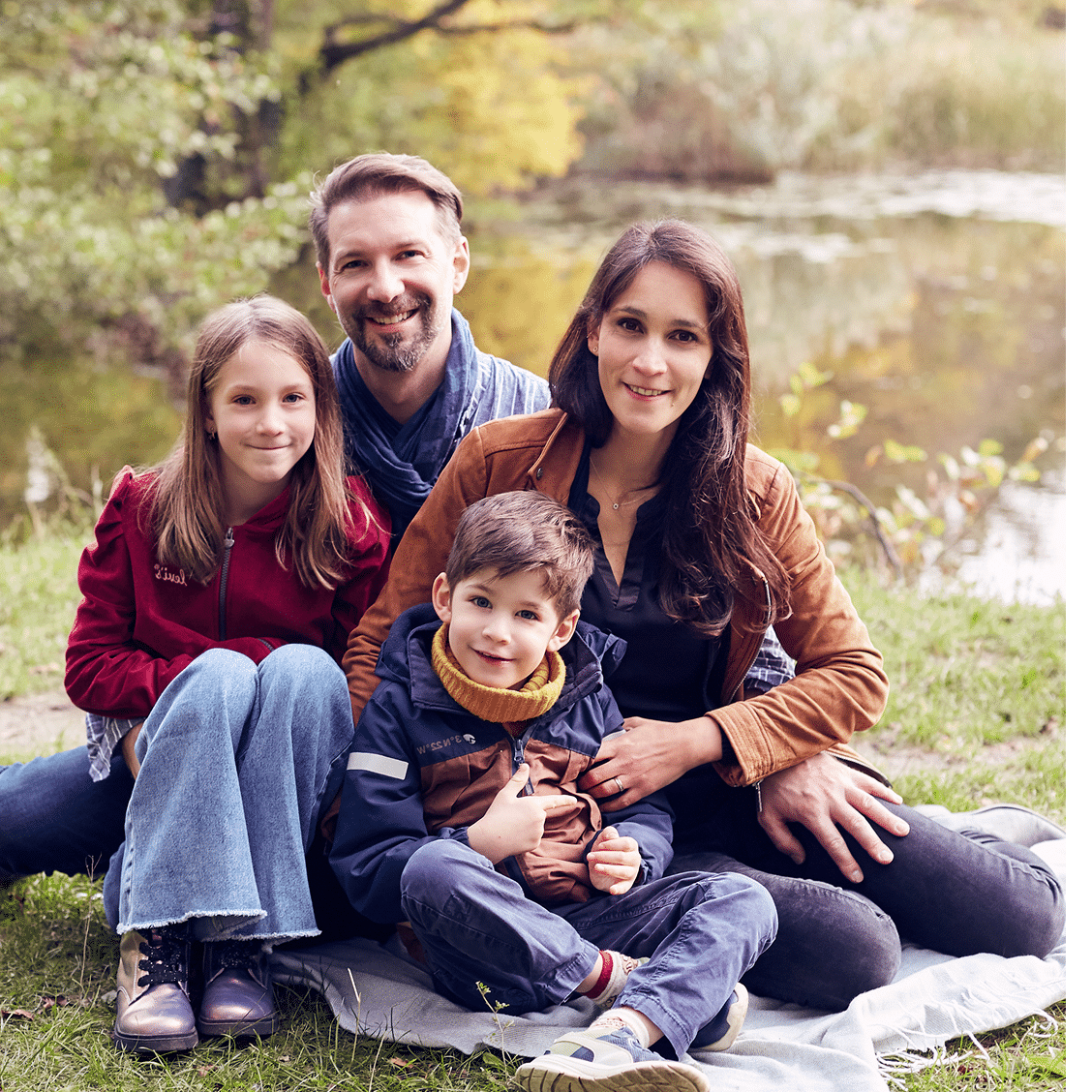 A family of four